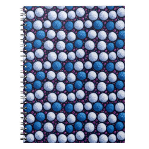 Soft Yarn Balls With Glittery Accents Notebook