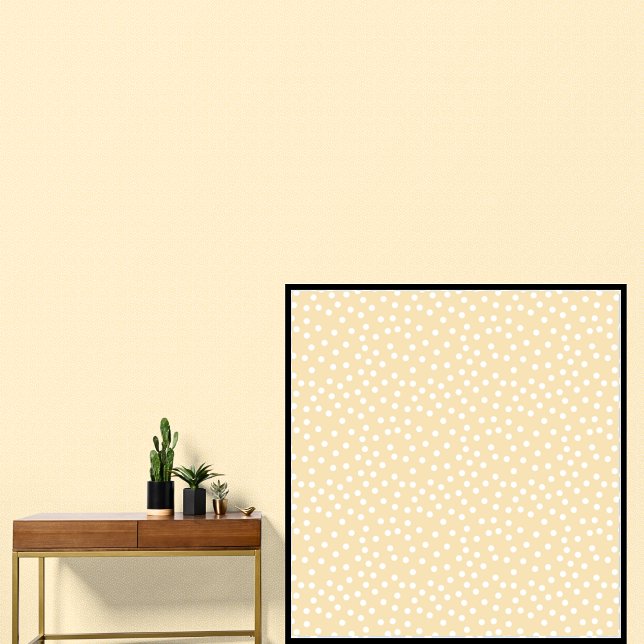 Soft Yellow Cream with Light White Spots Circles Wallpaper (Creator Uploaded)