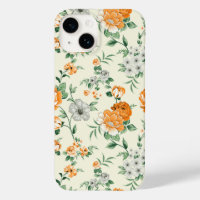 Soft Yellow Garden Floral Pattern