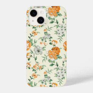 Soft Yellow Garden Floral Pattern iPhone 14 Case
