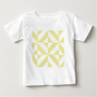 Soft Yellow Geometric Art Deco