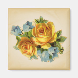 Soft Yellow Rose Magnets