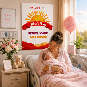 Soft Yellow Sun Baby Room Wall Visual Poster