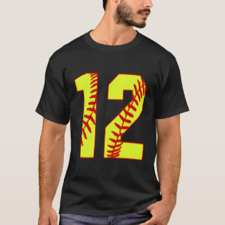 Softball 12 Fast Pitch Love Softball Mum Favourite T-Shirt