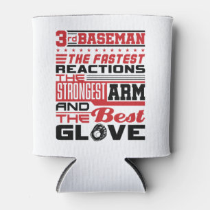 Softball 3rd Baseman Third Base Player Can Cooler