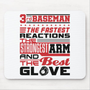 Softball 3rd Baseman Third Base Player Mouse Pad