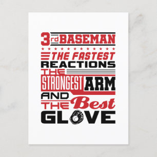 Softball 3rd Baseman Third Base Player Postcard