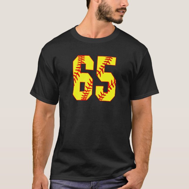 Softball 65 Fast Pitch Love Softball Mum Favourite T-Shirt (Front)