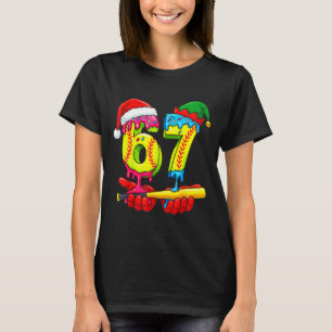 Softball 67 Ice Cream Drip Six Seven Boys Funny Ch T-Shirt
