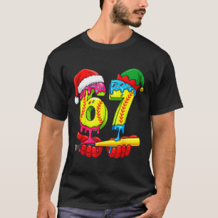 Softball 67 Ice Cream Drip Six Seven Boys Funny Ch T-Shirt