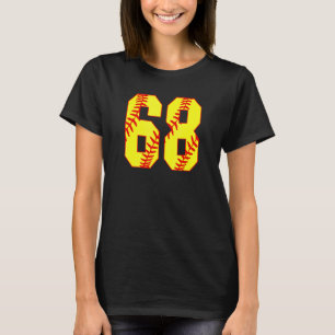 Softball 68 Fast Pitch Love Softball Mum Favourite T-Shirt
