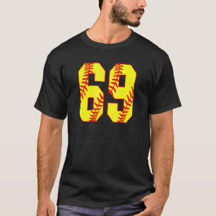 Softball 69 Fast Pitch Love Softball Mum Favourite T-Shirt
