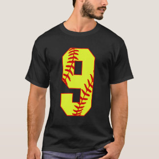 Softball 9 Fast Pitch Love Softball Mum Favourite  T-Shirt