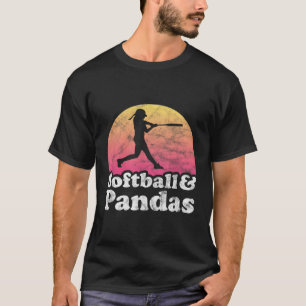 Softball And Pandas Or Panda T-Shirt