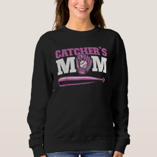 Softball Baseball Bat Catcher  Batter Pitcher Catc Sweatshirt