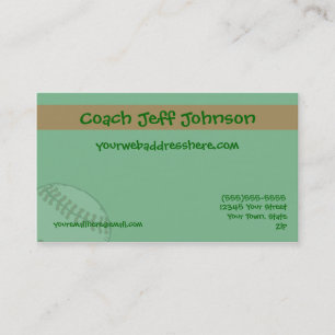 Softball Baseball Business Card