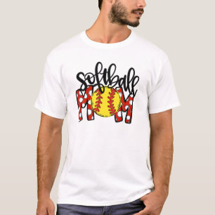 Softball Baseball Mum Softball Mama Mother's Day 2 T-Shirt