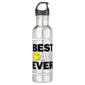 Softball Best Coach Ever Sports Coaches Gift Idea 710 Ml Water Bottle