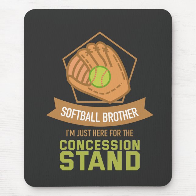 Softball Brother Mouse Pad (Front)
