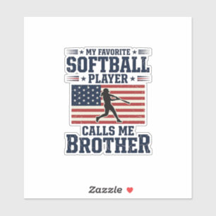 Softball Brother Patriotic Vintage Engraving Shirt