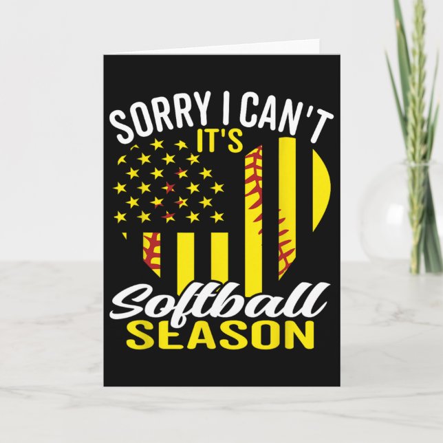 Softball  card (Front)