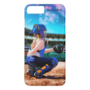 Softball Catcher And Stadium Painting iPhone 8 Plus/7 Plus Case