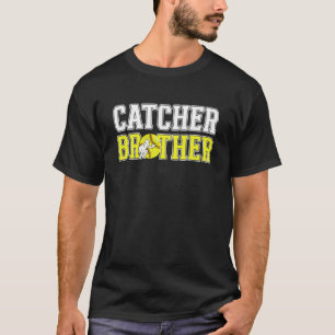 Softball Catcher Brother of A Softball Catcher Bro T-Shirt