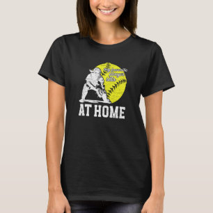 Softball Catcher Dad Proud Father Of A Softball Ca T-Shirt