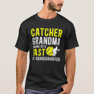 Softball Catcher Grandma Proud Grandma of A Softba T-Shirt