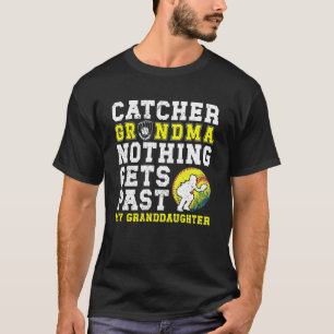 Softball Catcher Grandma Proud Grandma of A Softba T-Shirt