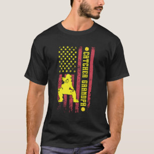 Softball Catcher Grandpa Of A Softball Catcher US T-Shirt