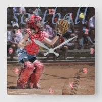 Softball Catcher Graphic