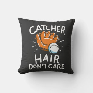 Softball - Catcher Hair Don't Care Cushion