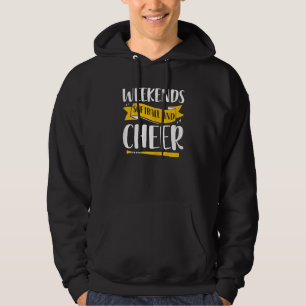 Softball Cheer  Graphic Women Girls Cheerleader 4 Hoodie