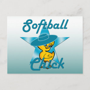 Softball Chick #7 Postcard