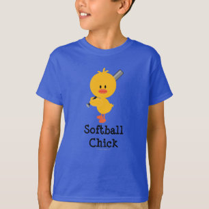 Softball Chick Organic Kids T shirt