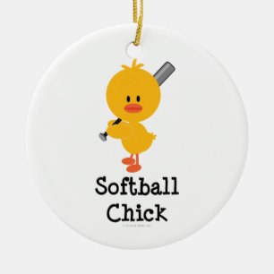 Softball Chick Ornament