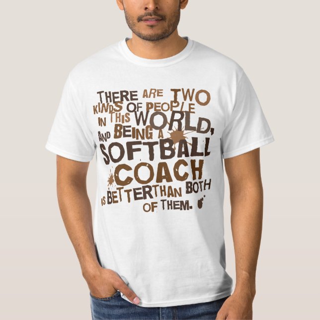 Softball Coach Gift T-Shirt (Front)