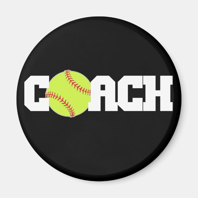Softball Coach Magnet (Front)