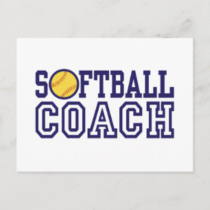 Softball Coach Postcard
