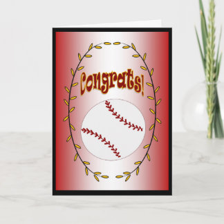 Softball - Congrats! Card