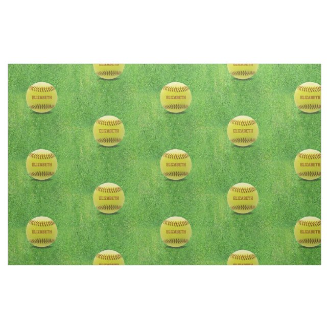 Softball Custom Ball Fabric (Fat Quarter)