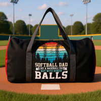 Softball Dad Bigger Balls Funny