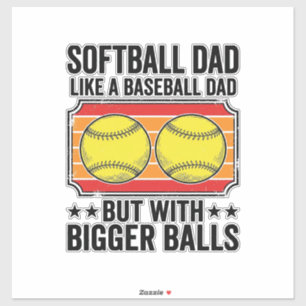 Softball Dad Bigger Balls Vintage Engraving Shirt_