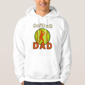 Softball Dad – Bold Green Softball & Batter Silhou Hoodie