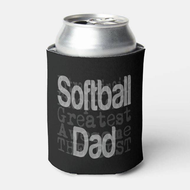 Softball Dad Extraordinaire Can Cooler (Can Front)