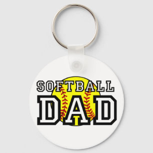 Softball Dad Key Ring