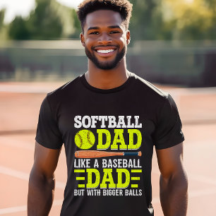 Softball Dad – Like a Baseball Dad but with Bigger Tri-Blend Shirt