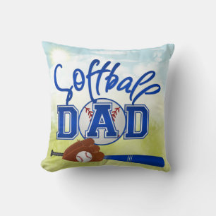 Softball Dad Pillow