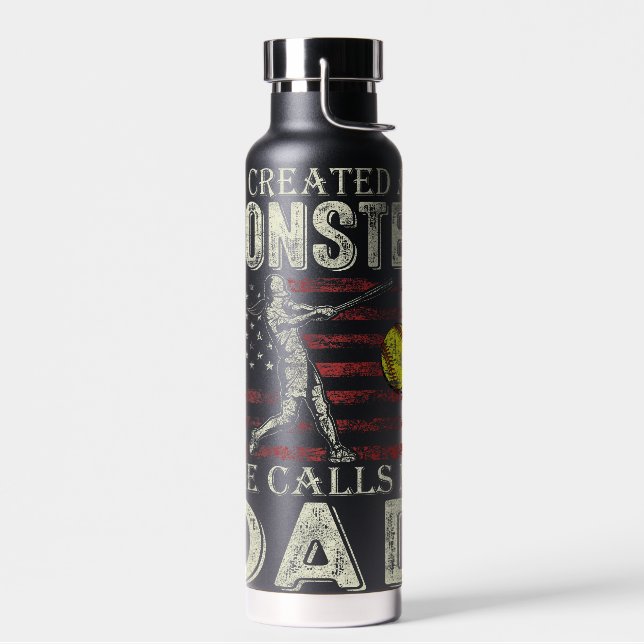 Softball Dad Water Bottle (Left)